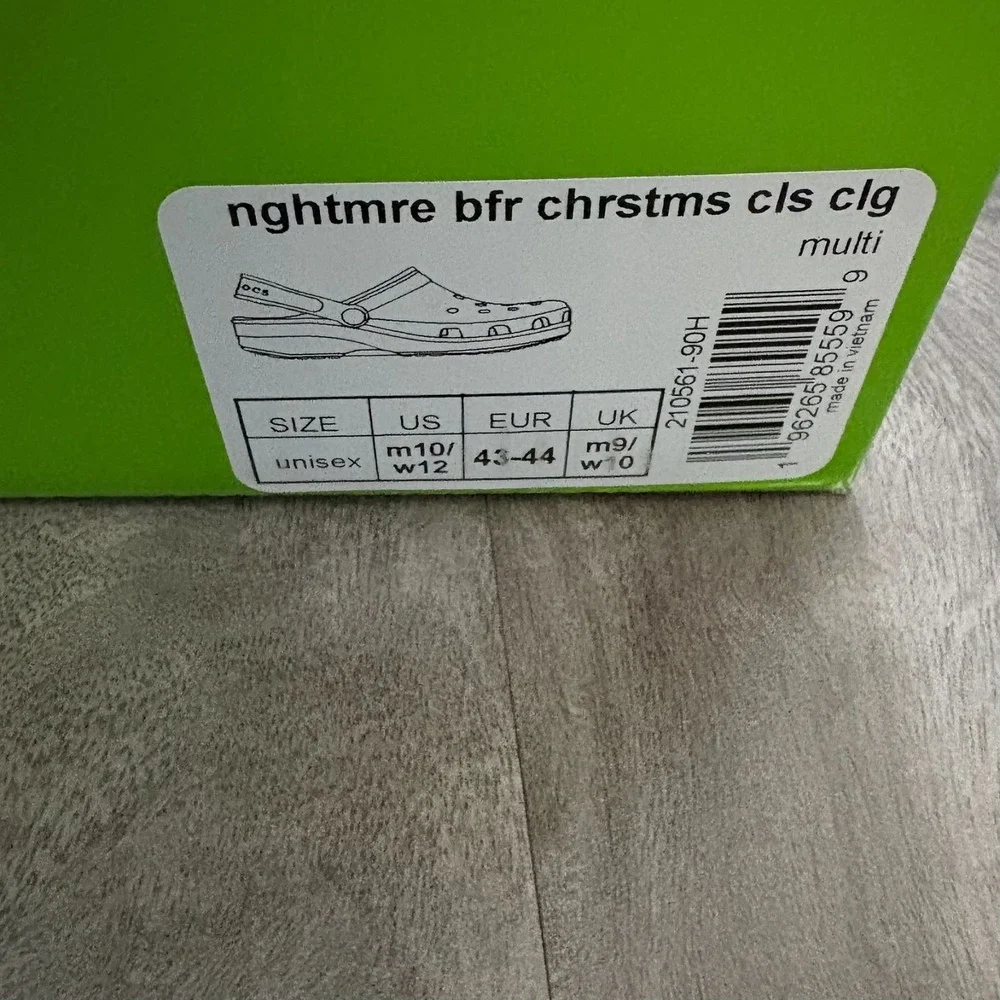 Crocs Disney The Nightmare Before Christmas Mens Size‎ 10 Womens 12 NEW